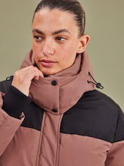 Pink Elements Longline Waterproof Padded Coat - Image 5 of 10
