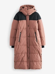 Pink Elements Longline Waterproof Padded Coat - Image 7 of 10
