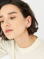 Accessorize Sterling Plain Mini Hoops Set of 2 - Slika 3 iz 3