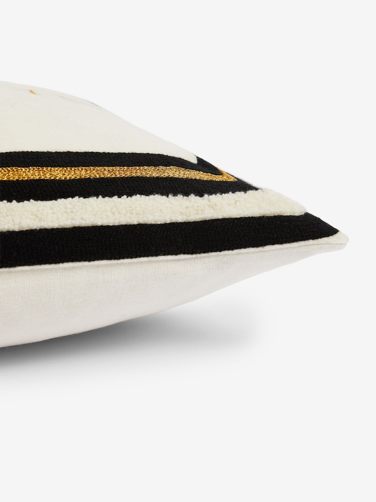 Rockett St George Naughty Corner Velvet Embroidered Slogan Cushion - Image 7 of 7