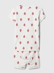 Gap White Organic Cotton Short Pyjama Set (12mths-5yrs) - Image 2 of 2