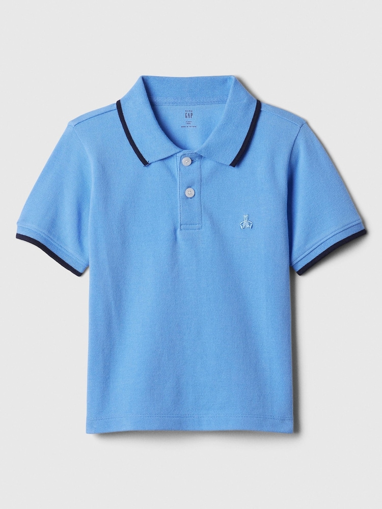 Blau - Gap Brannan Bear Baby Pikee-Poloshirt (Neugeborene-5 Jahre) - Bild 1 von 1