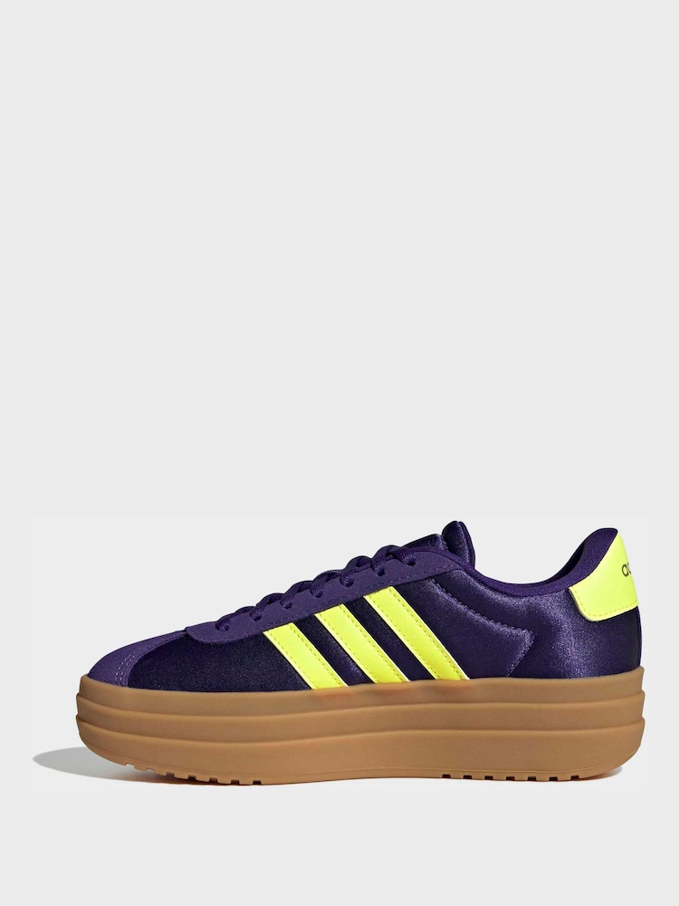 adidas Purple Vl Court Bold Junior Shoes - Image 2 of 10
