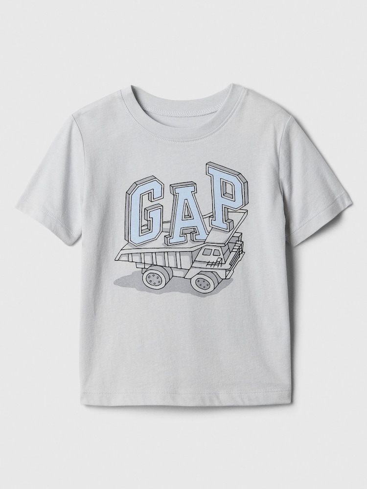 Gap Grey Truck Graphic Logo Short Sleeve Crew Neck T-Shirt (Newborn-5yrs) - Image 1 of 1
