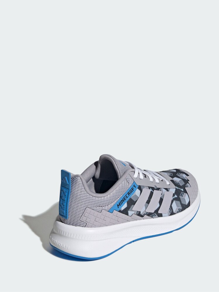 adidas Grey Minecraft Fortarun 4.0 Junior Shoes - Image 2 of 8