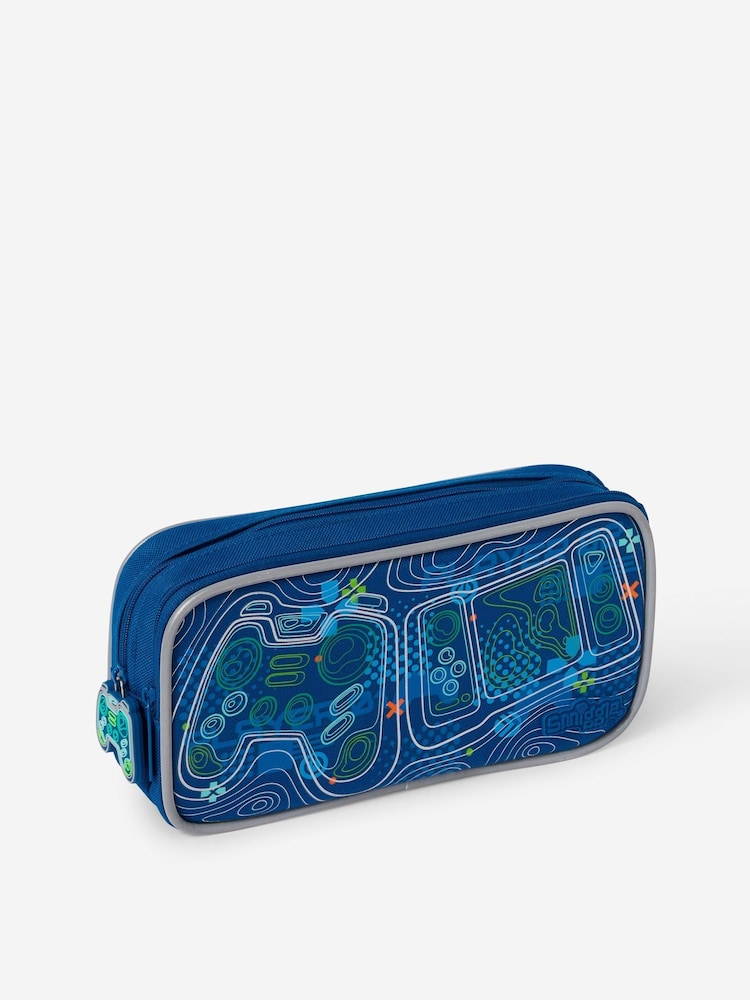 Smiggle Blue Discover Character Pocket Pencil Case - Image 1 of 1 Smiggle Blue Discover Character Pocket Pencil Case - Image 1 of 1