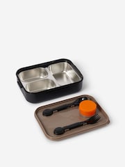 Fiambrera bento de acero inoxidable Smiggle con cubiertos - Imagen 2 de 2