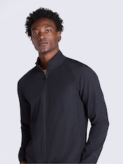 Animal Black Alfie Borg Contrast Trim Half Zip Fleece - Image 1 of 4