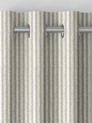 Emily Bond Grey Oscar Stripe Made to Measure Curtains - Image 7 of 9