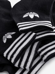 adidas Black Trefoil Ankle Socks 3 Pack - Image 3 of 4