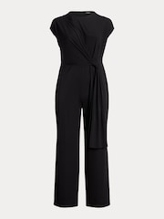 Lauren Ralph Lauren Jumpsuit aus Jersey mit weitem Bein und Schnürung vorn - Bild 9 von 9