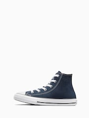 Converse Navy Blue Chuck Taylor High Top Junior Trainers - Image 2 of 8