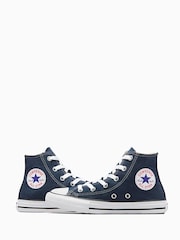 Converse Navy Blue Chuck Taylor High Top Junior Trainers - Image 4 of 8