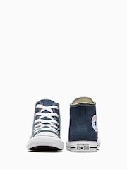 Converse Navy Blue Chuck Taylor High Top Junior Trainers - Image 6 of 8