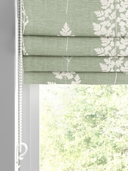 Emily Bond Sage Green 100% Cotton Tynesfield Made to Measure Roman Blinds - Image 2 of 6