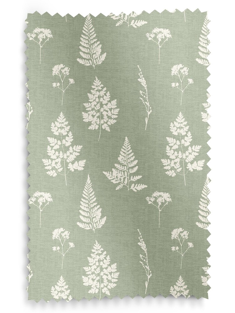 Emily Bond Sage Green 100% Cotton Tynesfield Made to Measure Roman Blinds - Image 5 of 5