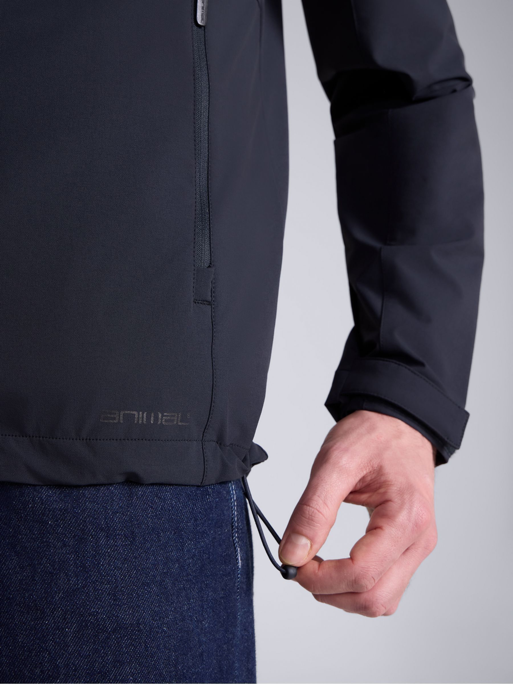 Buy Animal Black Torino Water Resistant Packable Softshell Jacket from ...