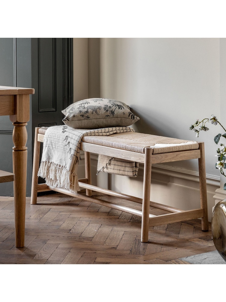 Gallery Home Natural Leroy Rope Bench - Image 1 of 7