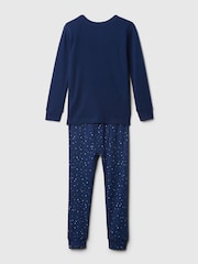 Gap Navy Blue Disney Little Mermaid Organic Cotton Long Sleeve Pyjama Set (12mths-5yrs) - Image 2 of 2