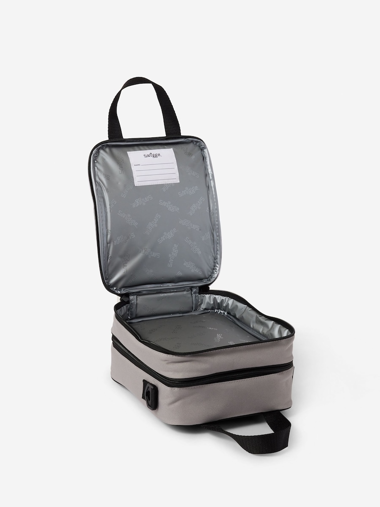Smiggle Black Vertical Lunchbox With Strap - Image 2 of 2 Smiggle Black Vertical Lunchbox With Strap - Image 2 of 2