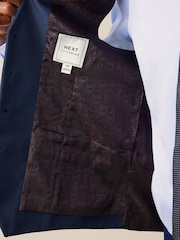 Bright Blue Textured Suit Waistcoat - Image 5 of 9