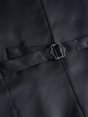 Bright Blue Textured Suit Waistcoat - Image 8 of 9