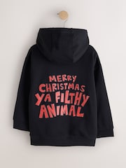 Black Home Alone Christmas Sweatshirt Hoodie (3-16yrs) - Image 2 of 4