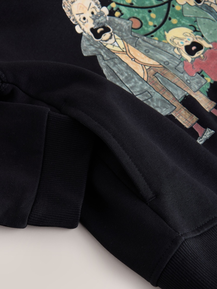 Black Home Alone Christmas Sweatshirt Hoodie (3-16yrs) - Image 4 of 4 Black Home Alone Christmas Sweatshirt Hoodie (3-16yrs) - Image 4 of 4