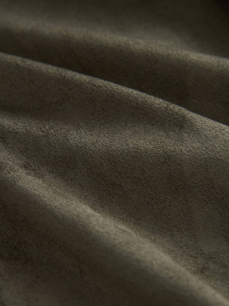 Dark Green Faux Suede Shacket - Image 7 of 7
