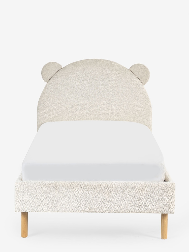 Casual Boucle Natural Oyster Bertie Bear Kids Upholstered Single Bed Frame - Image 7 of 7 Casual Boucle Natural Oyster Bertie Bear Kids Upholstered Single Bed Frame - Image 7 of 7