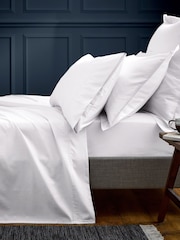 Bedeck of Belfast White Bob 600 Thread Count Egyptian Cotton Flat Sheet - Image 1 of 2