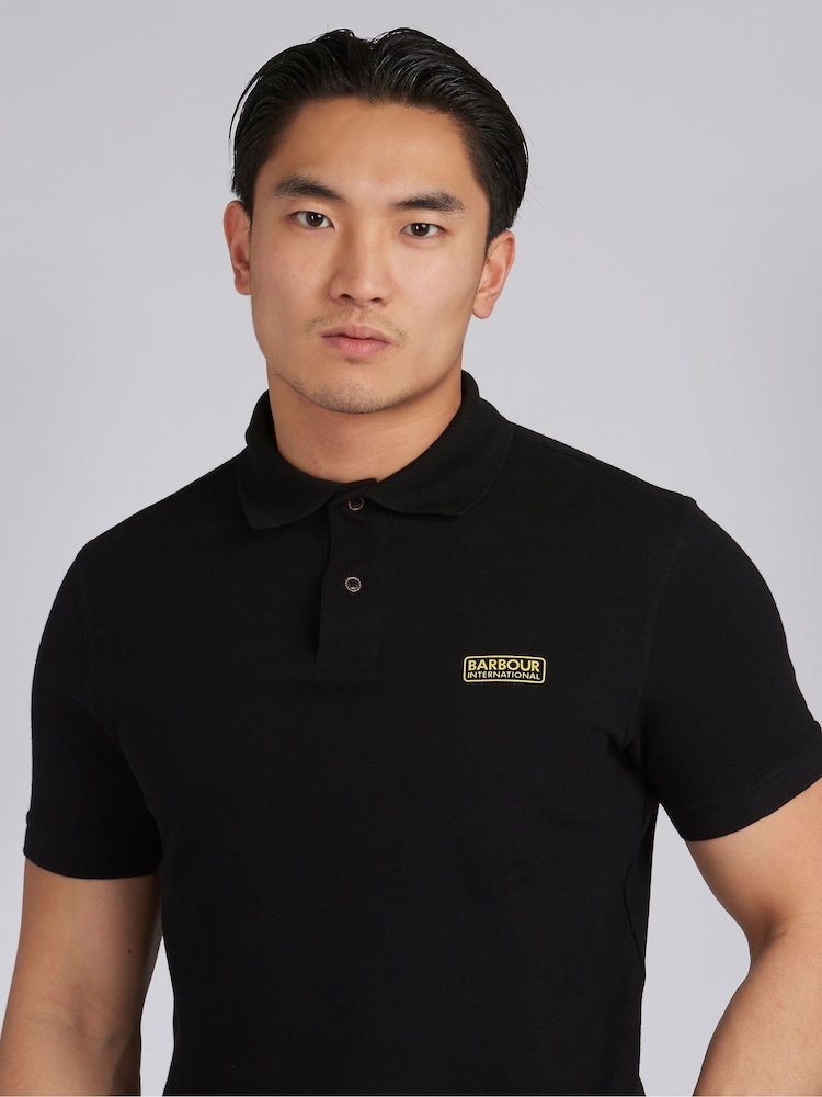 Barbour® International 100% Cotton Essential Polo Shirt - Image 4 of 7
