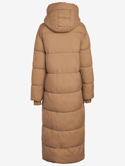 Camel - Emma Willis langer, wattierter Deckenmantel - Bild 6 von 8