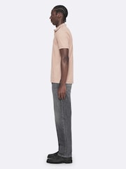AllSaints Light Pink Reform Short Sleeve Polo Shirt - Image 7 of 8