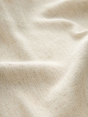 Natural Tie Waist Wide Leg Trousers with Linen - Image 6 of 6