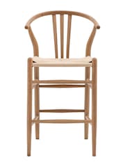 Gallery Home Natural Wesley Bar Stools Set of 2 - Image 1 of 5