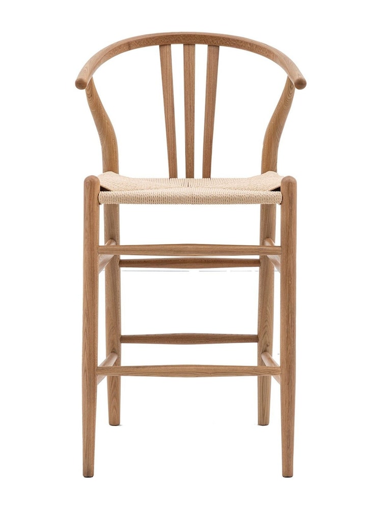 Gallery Home Natural Wesley Bar Stools Set of 2 - Image 1 of 5