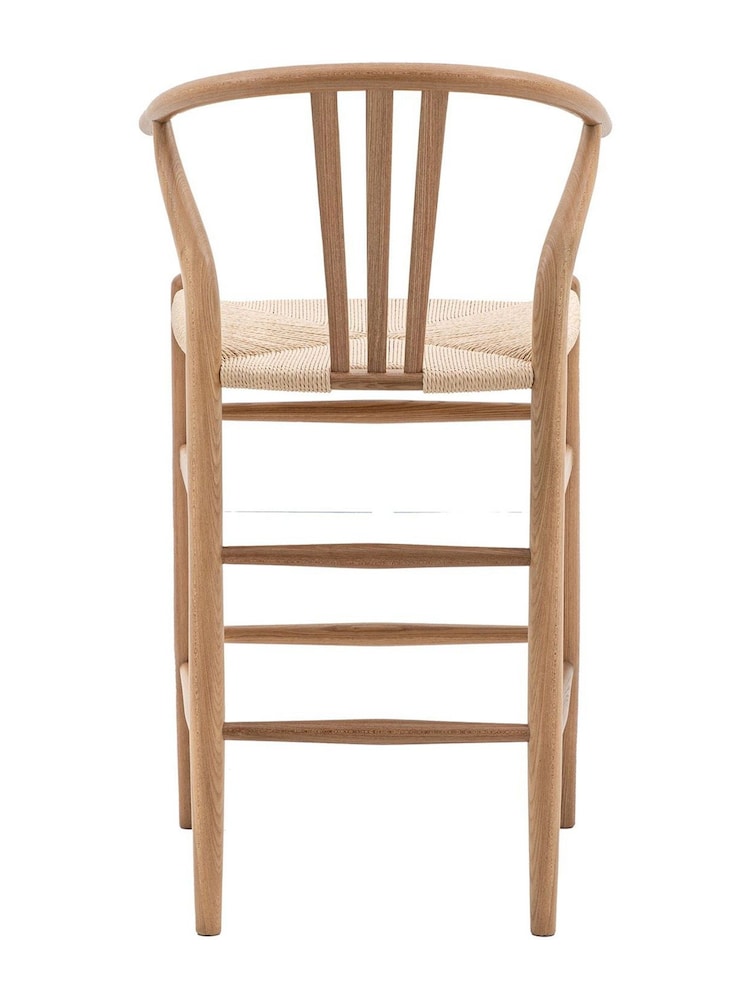 Gallery Home Natural Wesley Bar Stools Set of 2 - Image 2 of 5