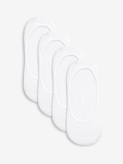 White Cushion Sole Footsies 4 Pack - Image 1 of 5
