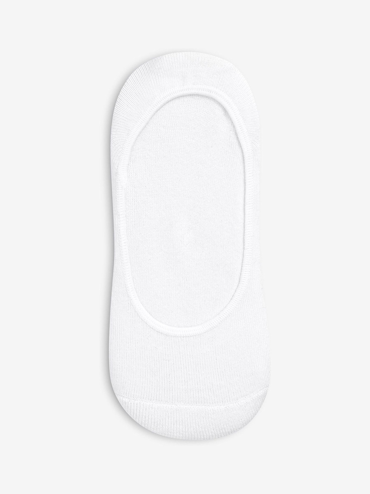 White Cushion Sole Footsies 4 Pack - Image 2 of 5