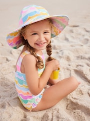 Multi Scallop Rainbow Swim Hat (3mths-10yrs) - Image 3 of 5
