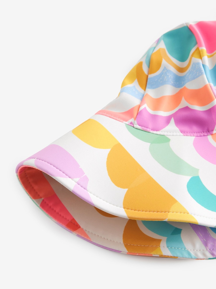 Multi Scallop Rainbow Swim Hat (3mths-10yrs) - Image 5 of 5