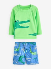 Gap Blue Baby Rashguard and Swim Short Set (6mths-5yrs) - Image 1 of 4