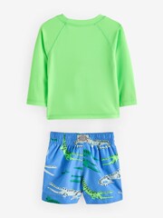 Gap Blue Baby Rashguard and Swim Short Set (6mths-5yrs) - Image 3 of 4