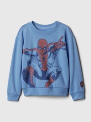 Gap Blue Marvel Graphic Sweatshirt (6mths-5yrs) - Image 1 of 3