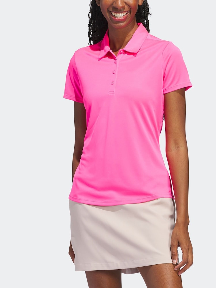 adidas Golf Womens Solid Short Sleeve Polo Shirt - Image 1 of 6