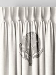 Emily Bond Pebble Grey Globe Made to Measure Curtains - Image 5 of 9