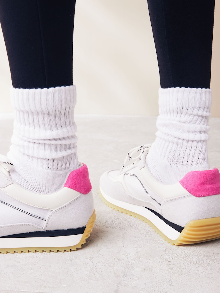Multi Pastel Forever Comfort® Mesh Lace-Up Trainers - Image 2 of 7