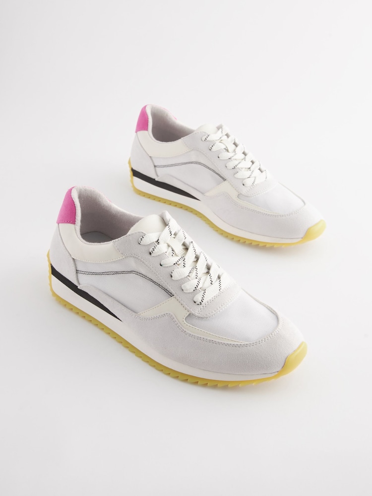 Multi Pastel Forever Comfort® Mesh Lace-Up Trainers - Image 3 of 7