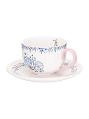 Cath Kidston Set of 2 Cream London Teacup & Saucers - Image 3 of 4